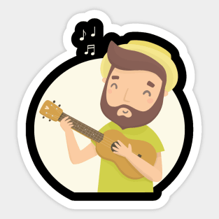 Guitar's man Sticker